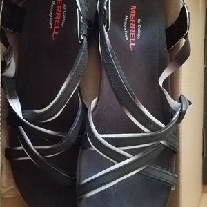 Black Strappy Merrell Sandals